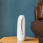 Samawi White Ceramic Vase