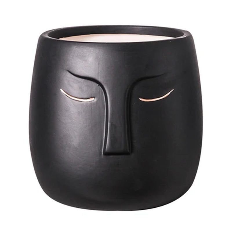 Ceramic Vase Creative Ceramic Face Living Room Desktop Flower Arrangement Vase Office Desktop Decoration Vase Decoration