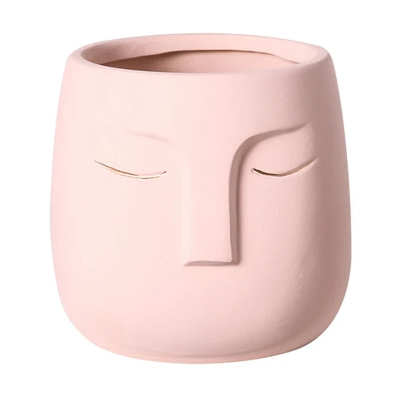 Ceramic Vase Creative Ceramic Face Living Room Desktop Flower Arrangement Vase Office Desktop Decoration Vase Decoration