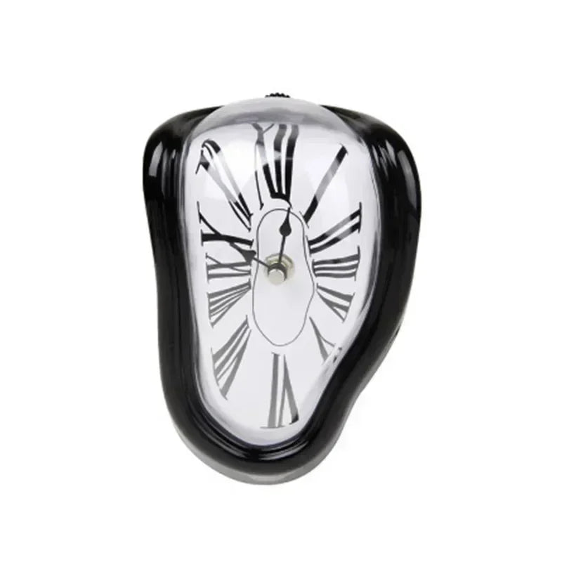2025 New Novel Surreal Melting Distorted Wall Clocks Surrealist Salvador Dali Style Wall Decororation Home Garden Clock