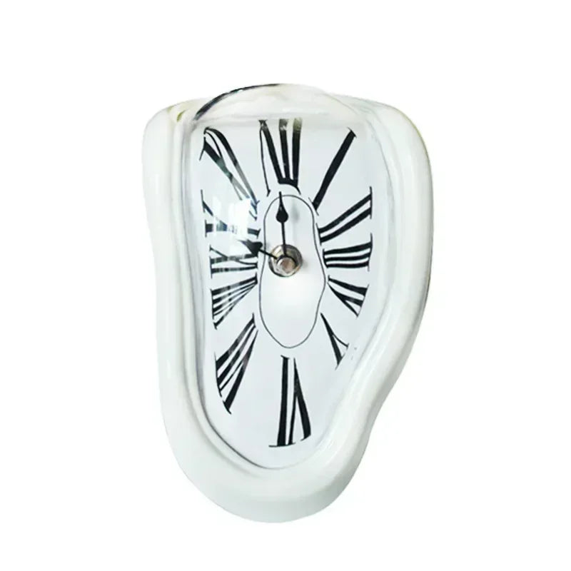 2025 New Novel Surreal Melting Distorted Wall Clocks Surrealist Salvador Dali Style Wall Decororation Home Garden Clock